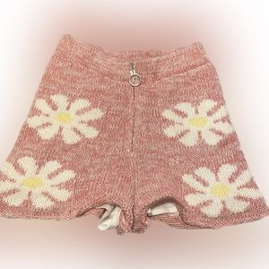 Yllw the Label pink knit shorts NWT